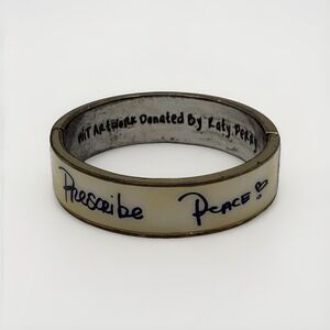 WIT Artwork Bracelet Prescribe Peace Donated by Katy Perry Hinged Magnetic Wear
